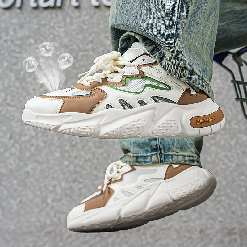Men Shoes Eu To Us - Męskie masywne sneakersy typu dad shoes,