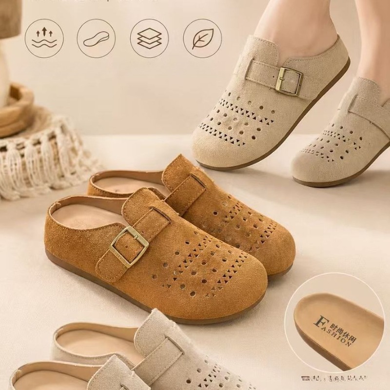 Men Shoes Men - Damskie letnie sandały wsuwane na grubej