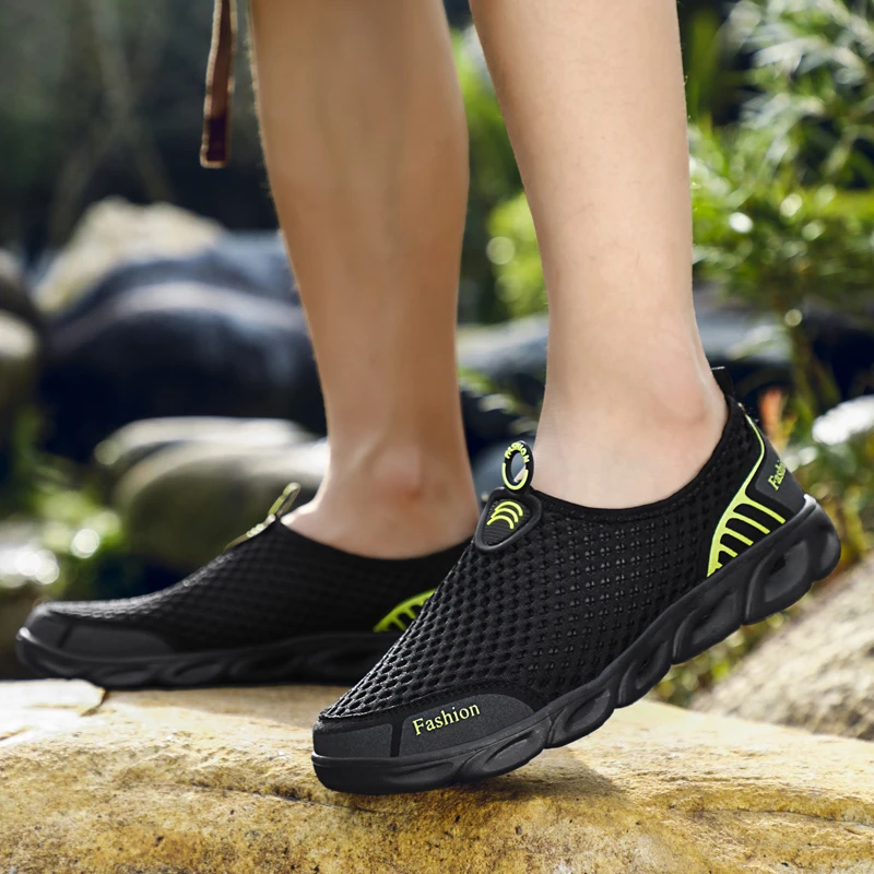 Men'S Shoes Yellow And Black - Męskie buty do biegania, codzienne sneakersy,