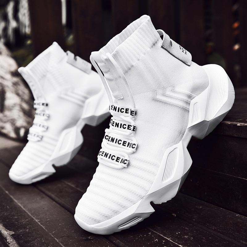 Men'S Shoes Half Cut - Plus Size High Top Massive Sports