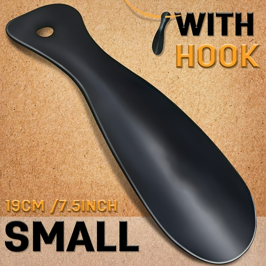 Men Shoes Essentials - Przenośna metalowa łyżka do butów, kompaktowy