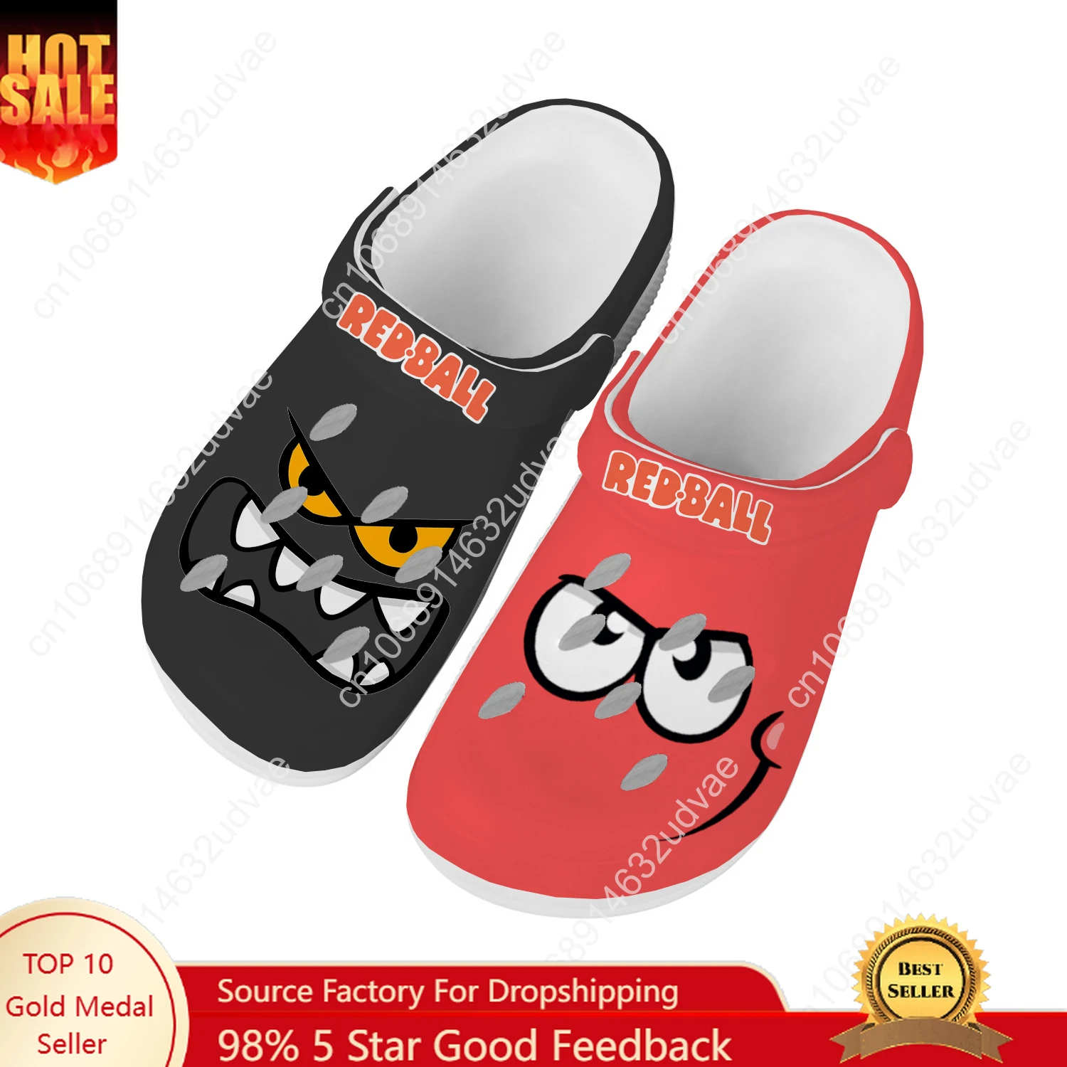 Men'S Shoes Comfort - Czerwone buty do wody męskie damskie