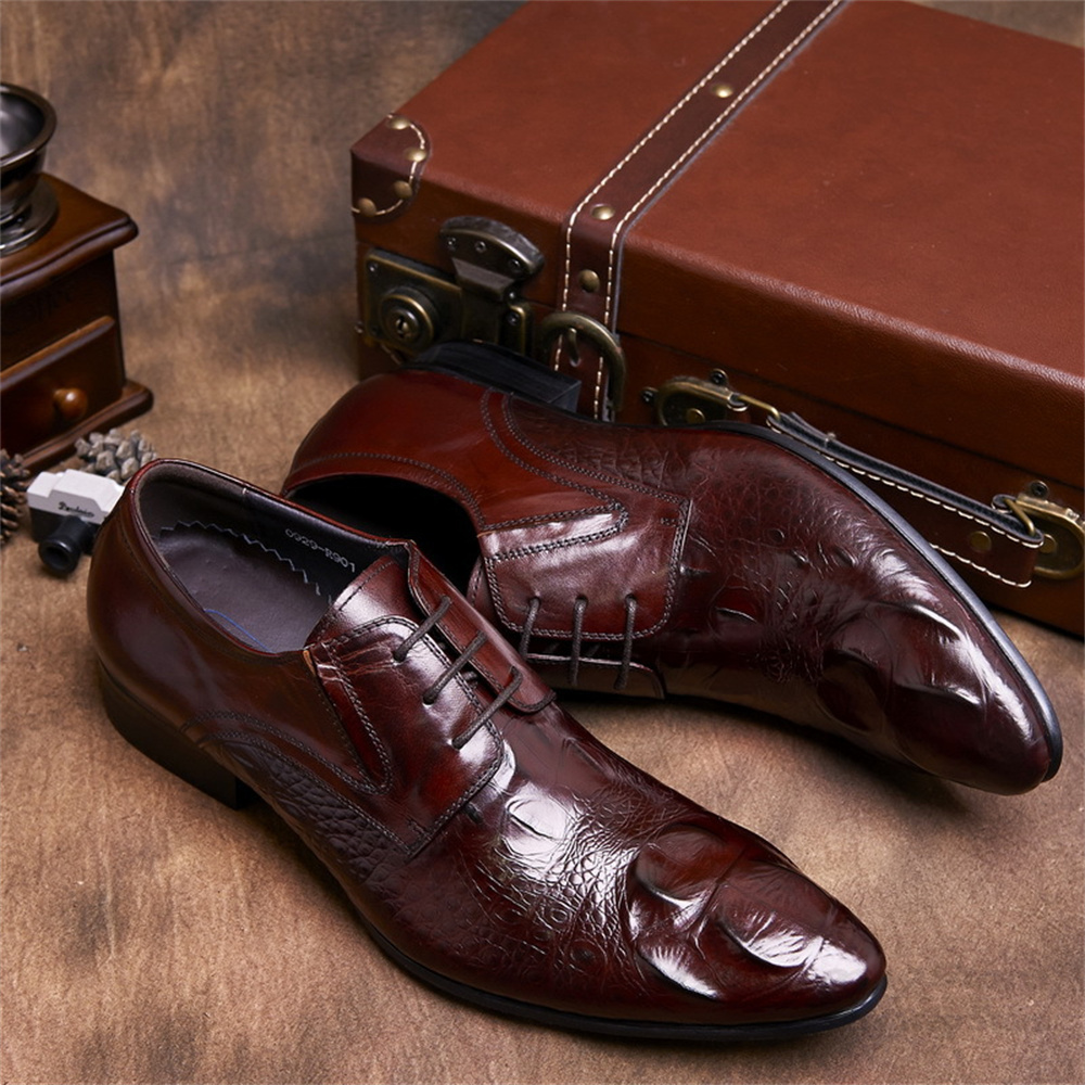 Men Shoes Formal - Męskie skórzane buty w stylu brytyjskim