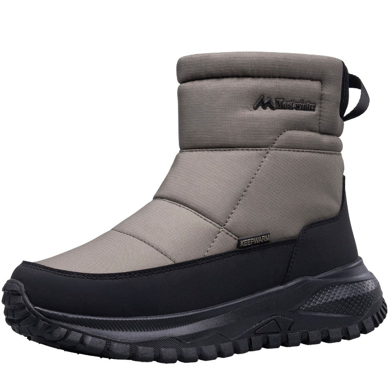 Men'S Shoes Zipper - Męskie buty zimowe ocieplane, wodoodporne, antypoślizgowe,