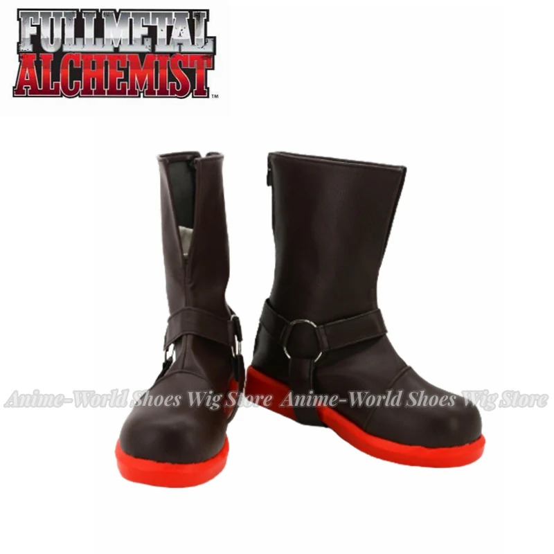 Men Shoes Eu To Us - Fullmetal Alchemist Edward Elric Męskie Botki