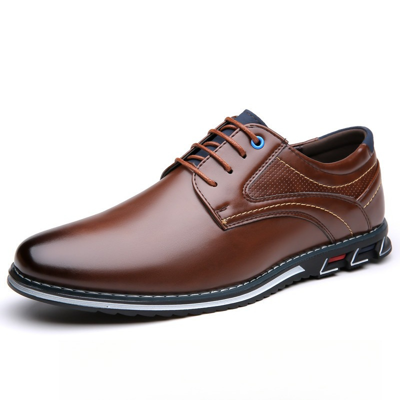 Men Shoes Official - Nowe męskie buty Derby ze skóry