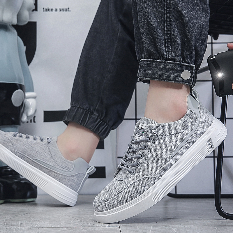 Męskie lniane płócienne sneake – Men Shoes Essentials recenzja i cena