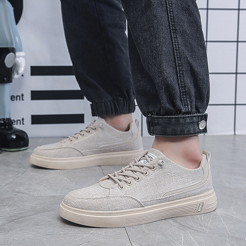 Męskie lniane płócienne sneake – Men Shoes Essentials recenzja i cena