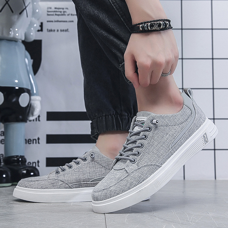 Męskie lniane płócienne sneake – Men Shoes Essentials recenzja i cena