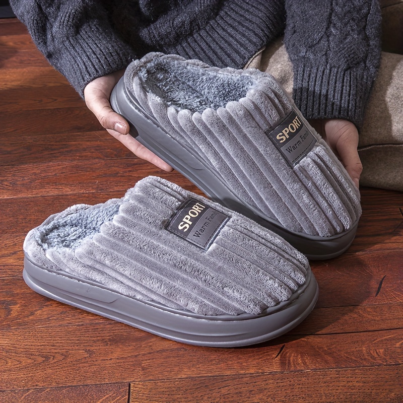 Męskie zimowe kapcie plus size – Men Shoes Essentials recenzja i cena