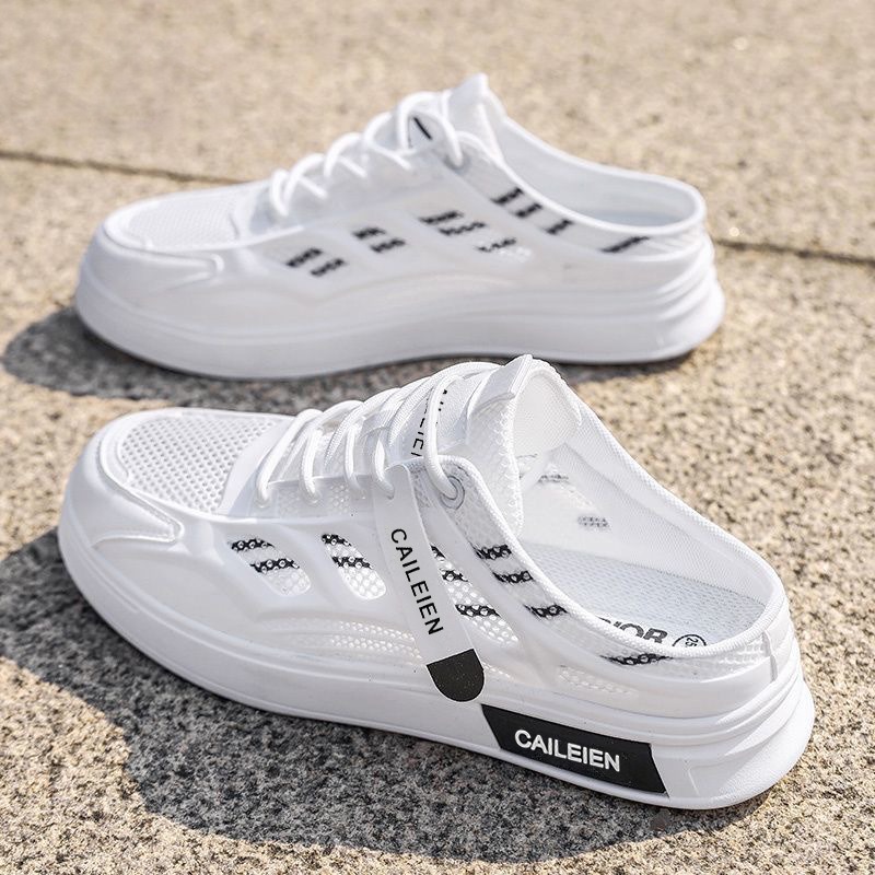 Męskie letnie klapki z miękką  – Men'S Shoes Half Cut recenzja i cena