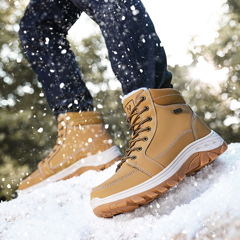 Męskie buty zimowe outdoorowe  – Men'S Shoes Yellow And Black recenzja i cena