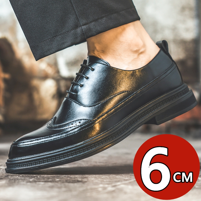 Męskie skórzane buty podwyższa – Men Shoes Formal recenzja i cena