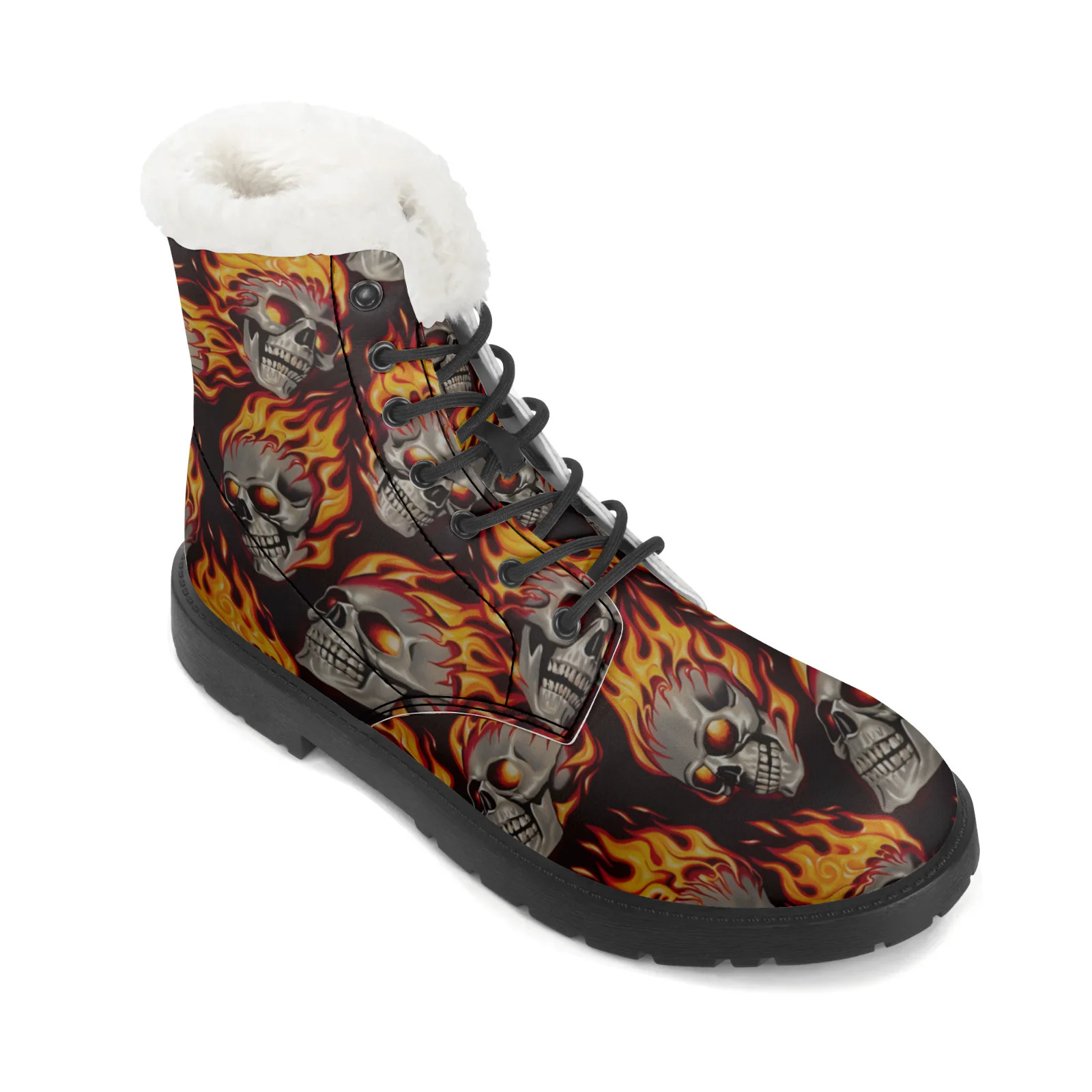 Śniegowce z wzorami ognistych  – Men Shoes Eu To Us recenzja i cena