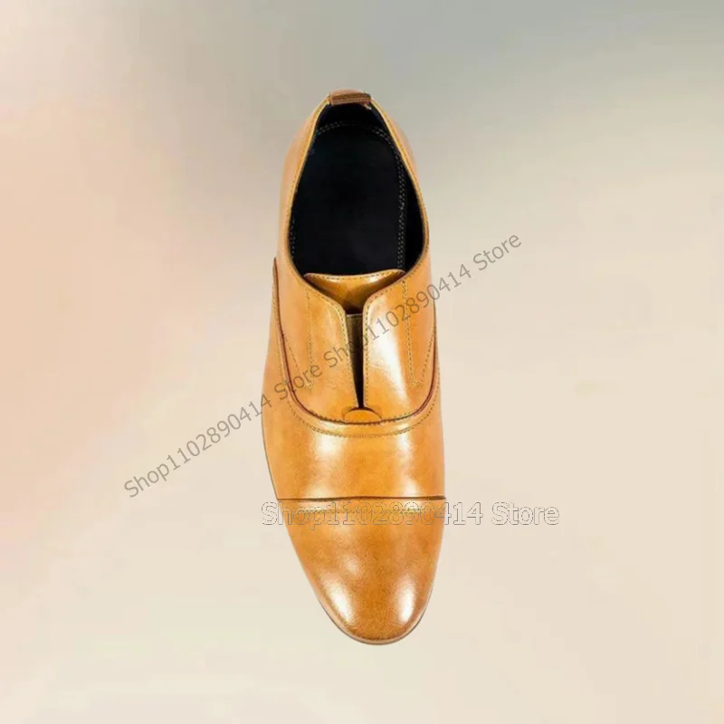 Żółto-czarne, szyte, modne męs – Men'S Shoes Yellow And Black recenzja i cena