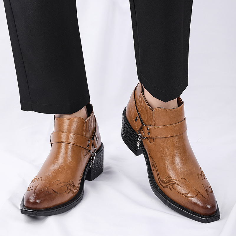 Nowe brązowe/czarne buty męski – Men Shoes Formal recenzja i cena