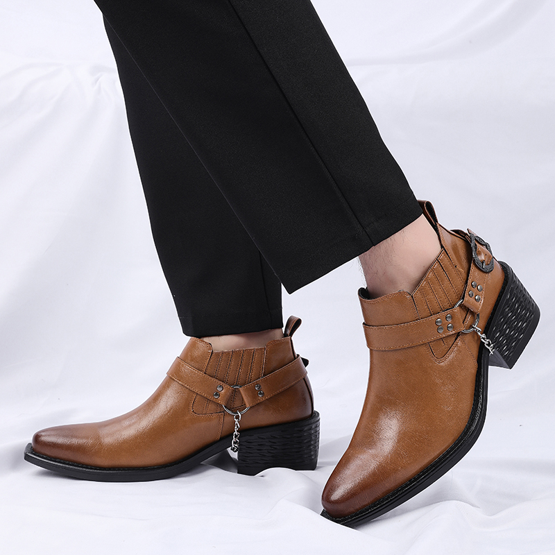 Nowe brązowe/czarne buty męski – Men Shoes Formal recenzja i cena