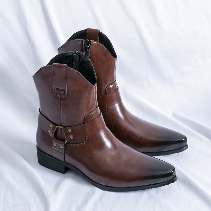 Wysokiej jakości męskie botki  – Men Shoes Formal recenzja i cena