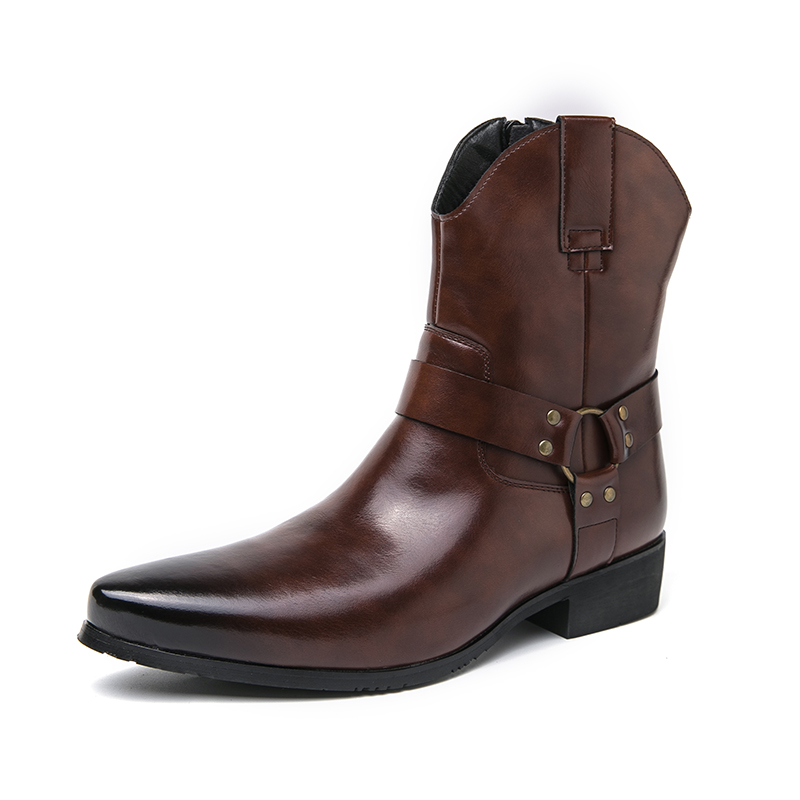 Wysokiej jakości męskie botki  – Men Shoes Formal recenzja i cena