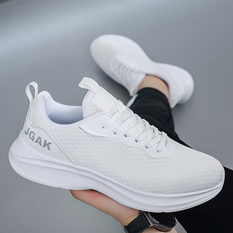 Ultralekkie białe sneakersy z  – Men Shoes Eu To Us recenzja i cena