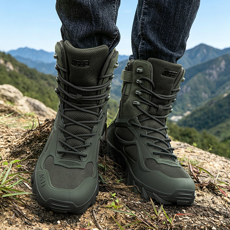 Męskie taktyczne buty, lekkie  – Men'S Shoes Zipper recenzja i cena