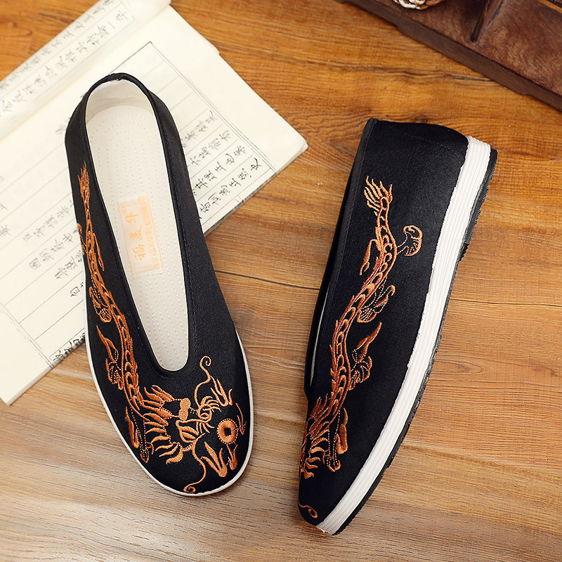 Vintage chiński Kung Fu buty s – Men'S Shoes Yellow And Black recenzja i cena
