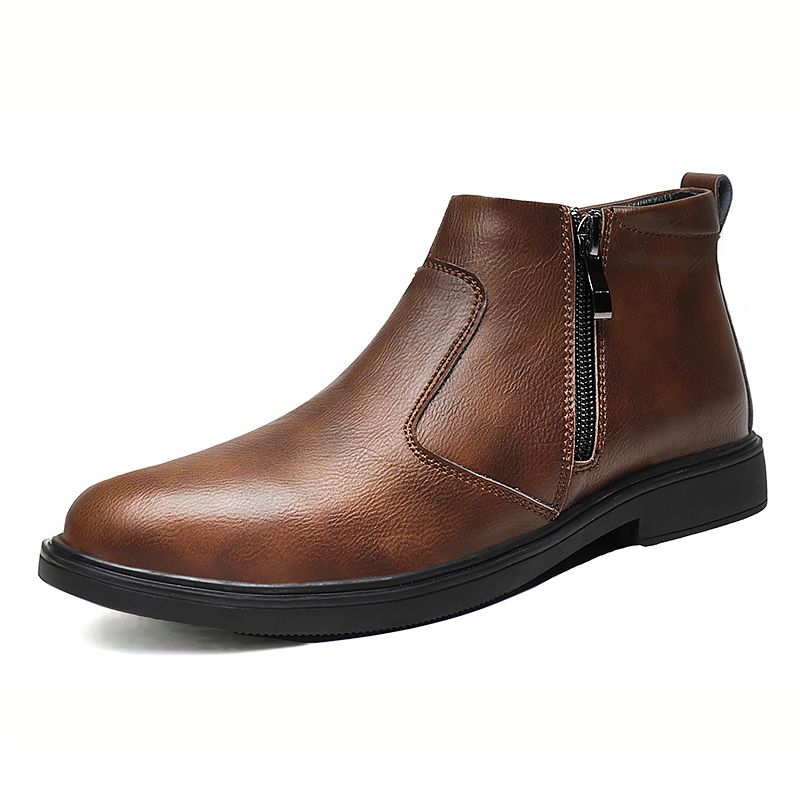Jesienne i zimowe nowe skórzan – Men'S Shoes Zipper recenzja i cena