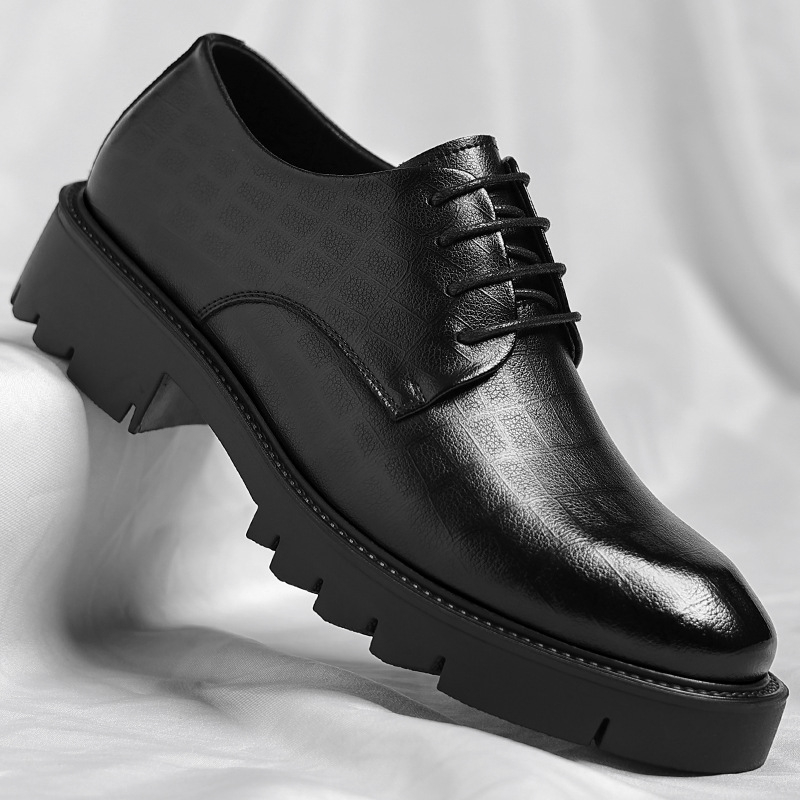 Męskie skórzane buty biznesowe – Men Shoes Official recenzja i cena