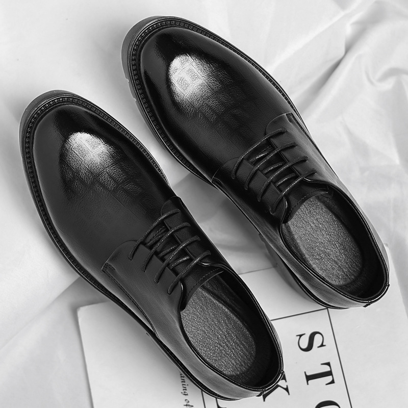 Męskie skórzane buty biznesowe – Men Shoes Official recenzja i cena
