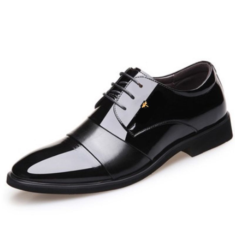 Męskie skórzane buty biznesowe – Men Shoes Formal recenzja i cena