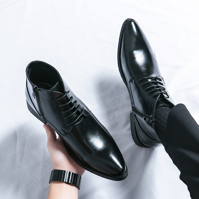Nowe męskie buty za kostkę ze  – Men'S Shoes Zipper recenzja i cena