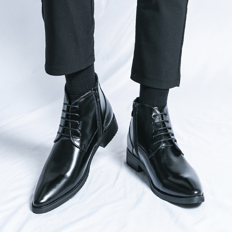 Nowe męskie buty za kostkę ze  – Men'S Shoes Zipper recenzja i cena