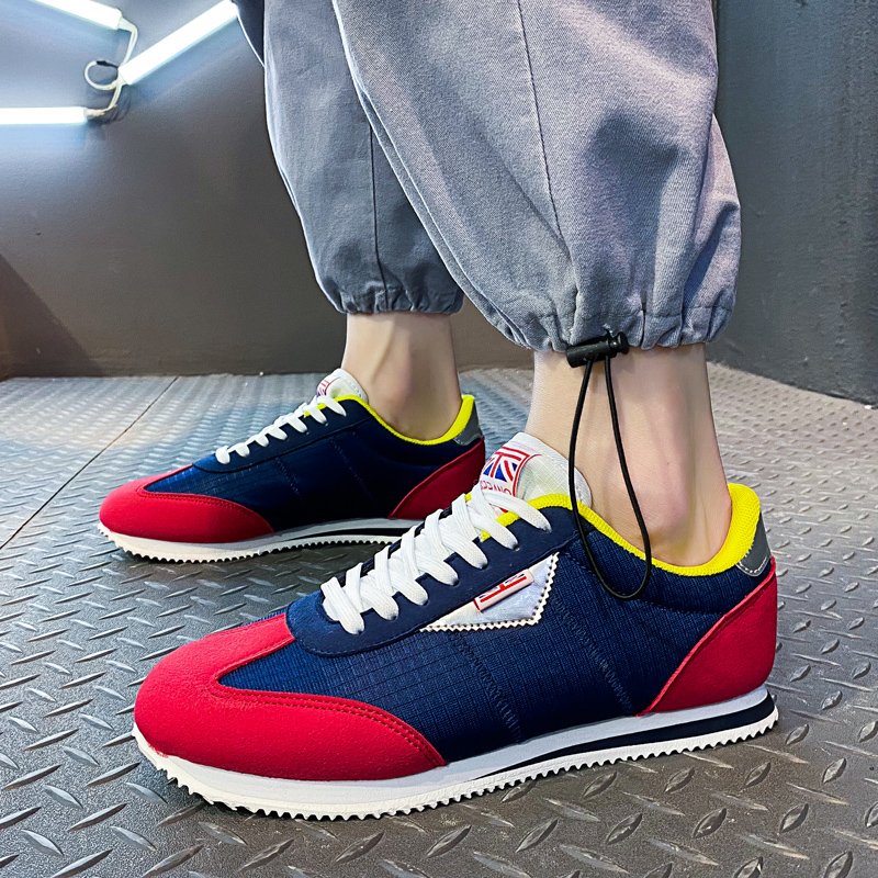 Niebieskie czerwone lekkie tra – Men'S Shoes Half Cut recenzja i cena