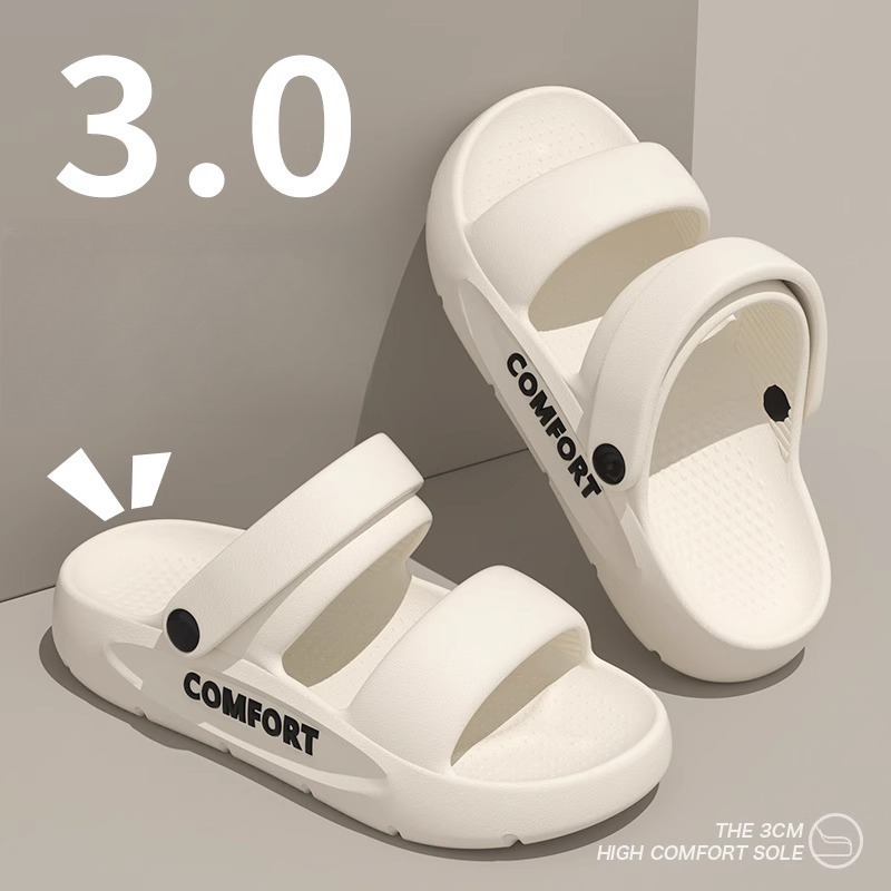 Unisexowe klapki z klamrą, gru – Men'S Shoes Cloud recenzja i cena