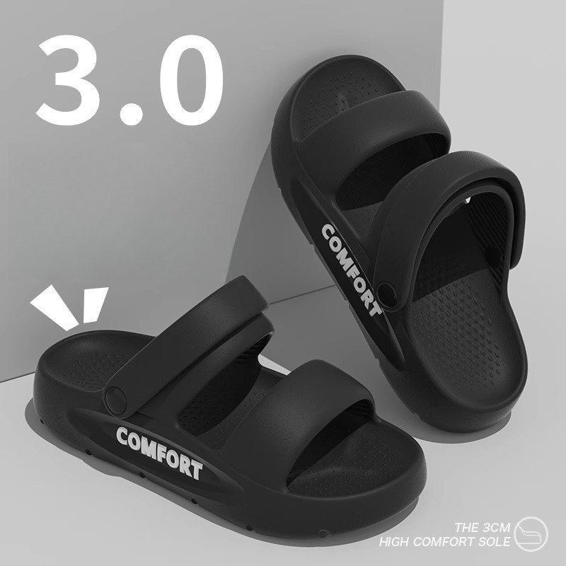 Unisexowe klapki z klamrą, gru – Men'S Shoes Cloud recenzja i cena