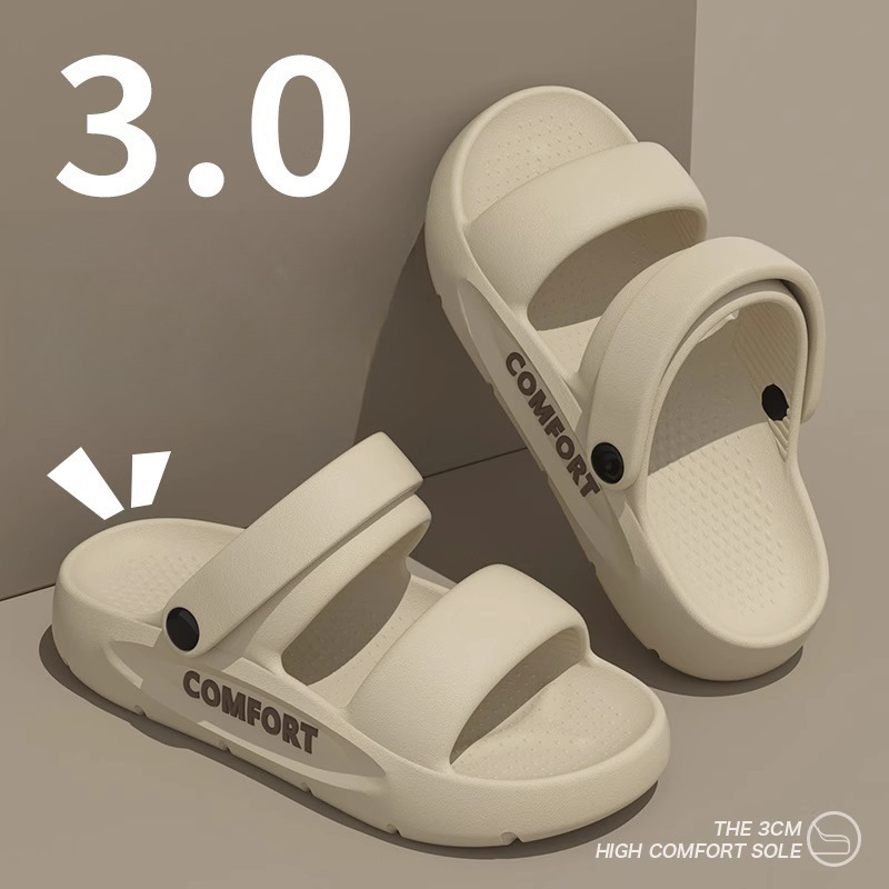 Unisexowe klapki z klamrą, gru – Men'S Shoes Cloud recenzja i cena