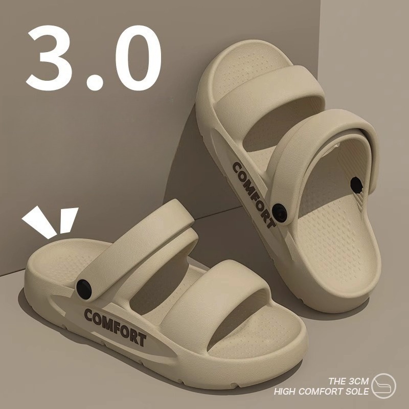 Unisexowe klapki z klamrą, gru – Men'S Shoes Cloud recenzja i cena