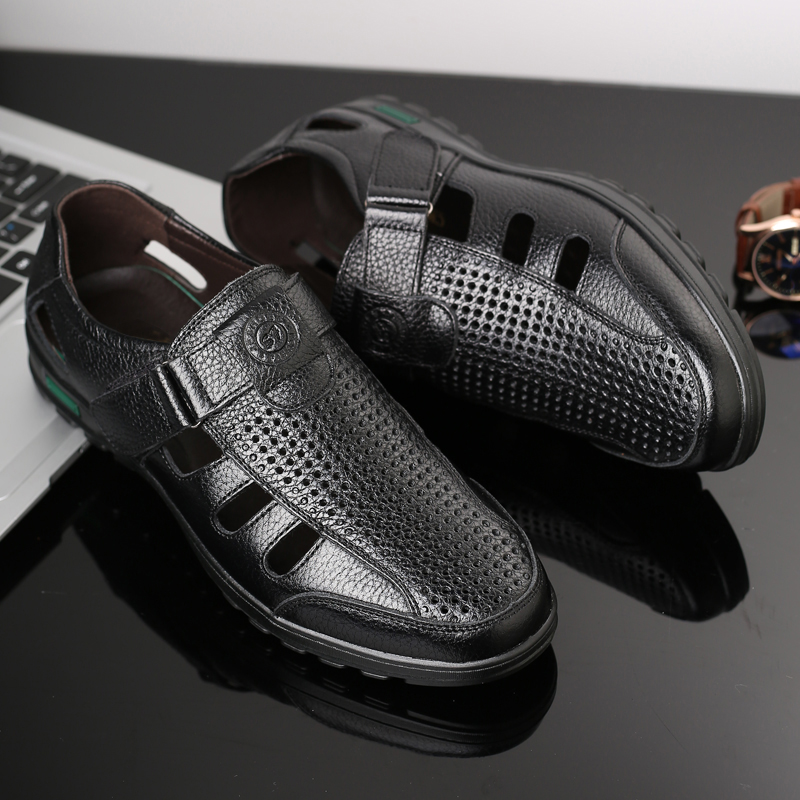 Męskie sandały z prawdziwej sk – Men Shoes Eu To Us recenzja i cena