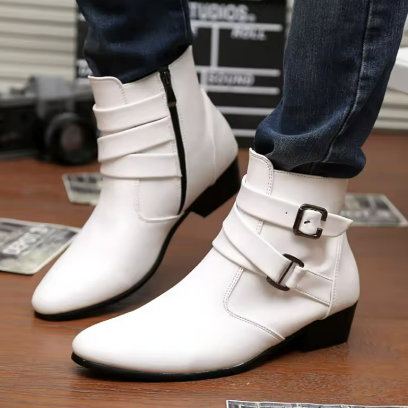 Luksusowe buty męskie Skórzane – Men Shoes Formal recenzja i cena