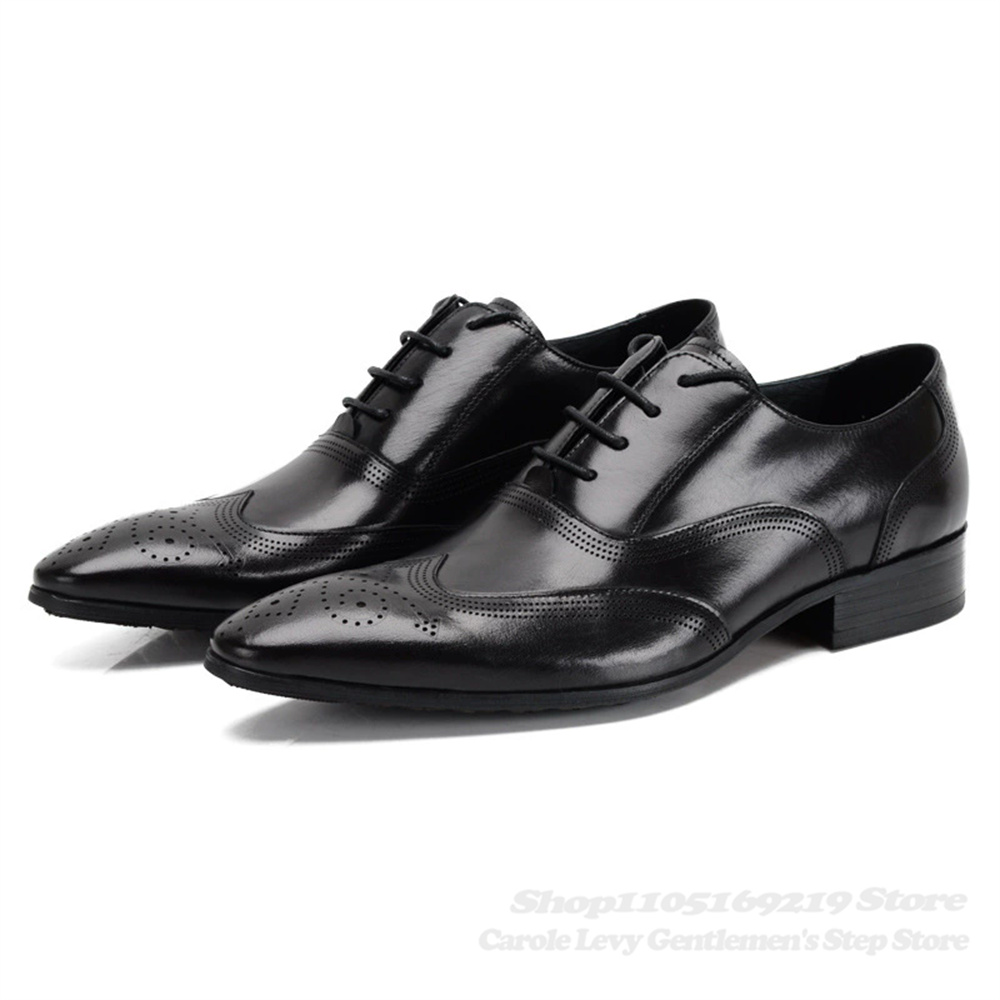 Brytyjskie buty męskie ze skór – Men Shoes Formal recenzja i cena