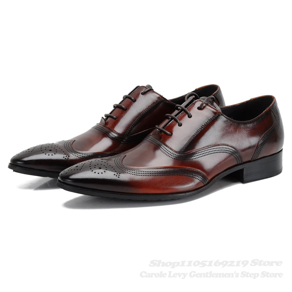 Brytyjskie buty męskie ze skór – Men Shoes Formal recenzja i cena