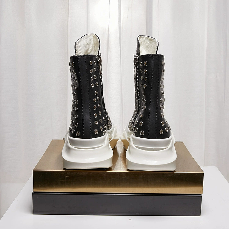 Męskie buty vintage, wysokie p – Men'S Shoes Zipper recenzja i cena