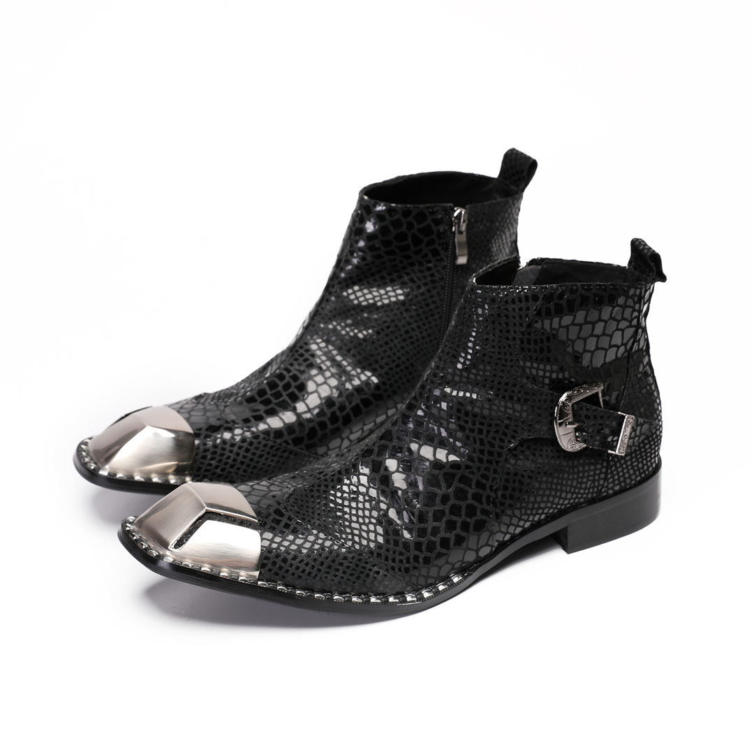 Męskie buty wizytowe ze skóry  – Men'S Shoes Zipper recenzja i cena