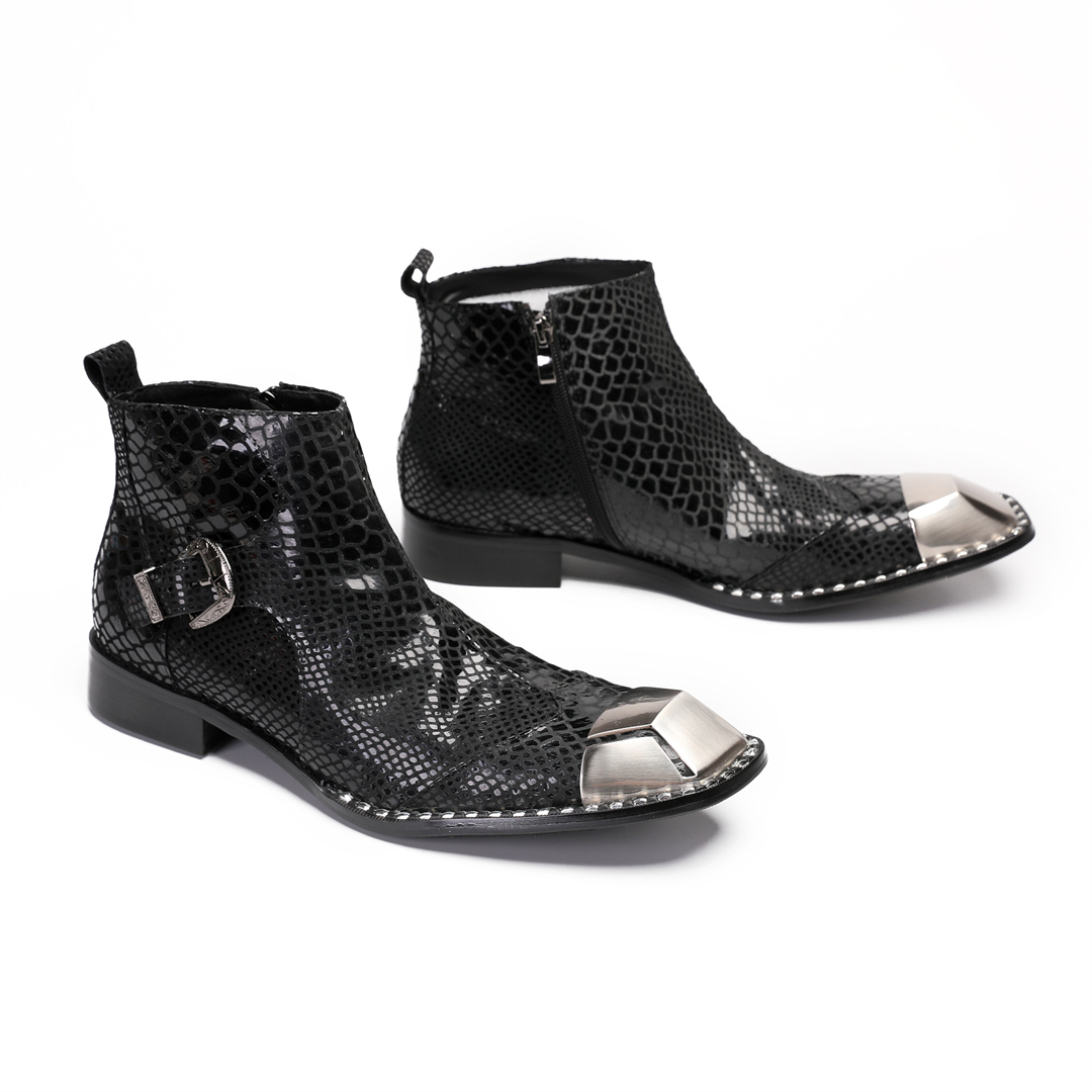 Męskie buty wizytowe ze skóry  – Men'S Shoes Zipper recenzja i cena