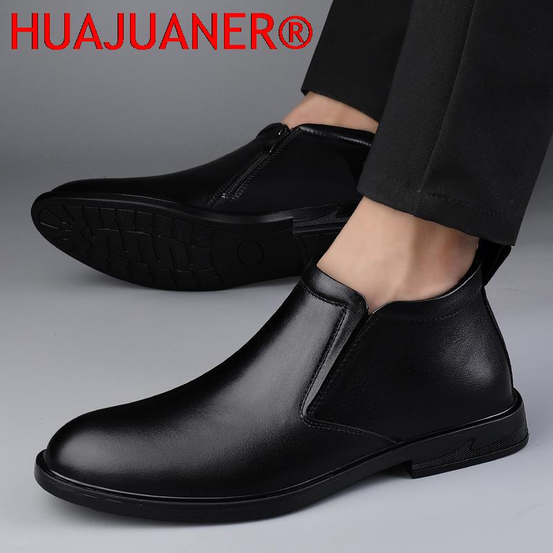 Chelsea Boots Czarne męskie kr – Men Shoes Formal recenzja i cena
