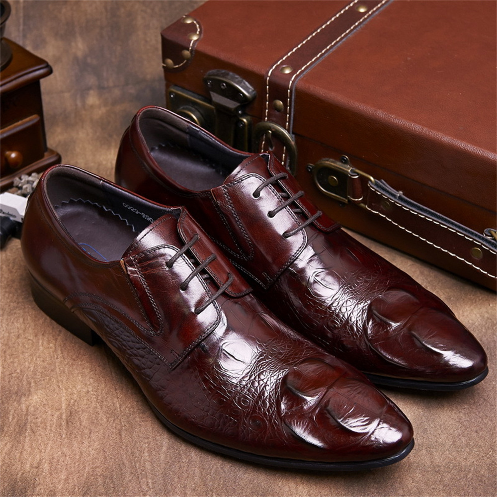 Męskie skórzane buty w stylu b – Men Shoes Formal recenzja i cena