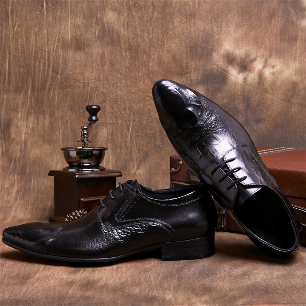Męskie skórzane buty w stylu b – Men Shoes Formal recenzja i cena