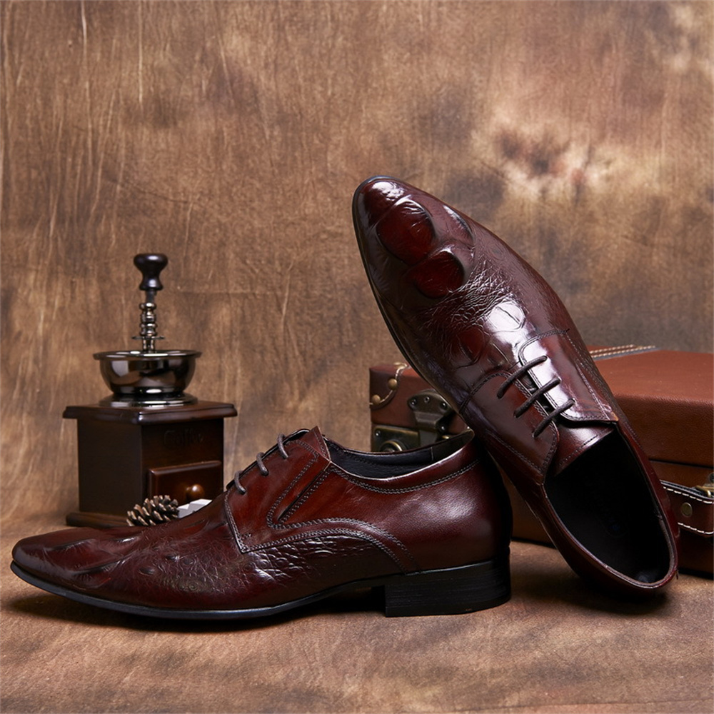 Męskie skórzane buty w stylu b – Men Shoes Formal recenzja i cena