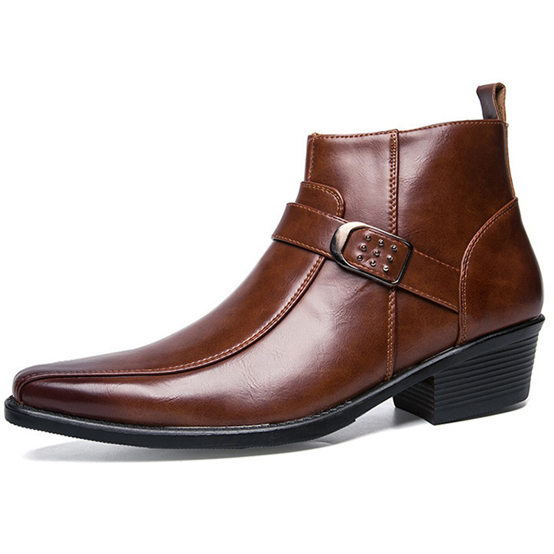 Nowe męskie buty retro kowbojk – Men'S Shoes Zipper recenzja i cena