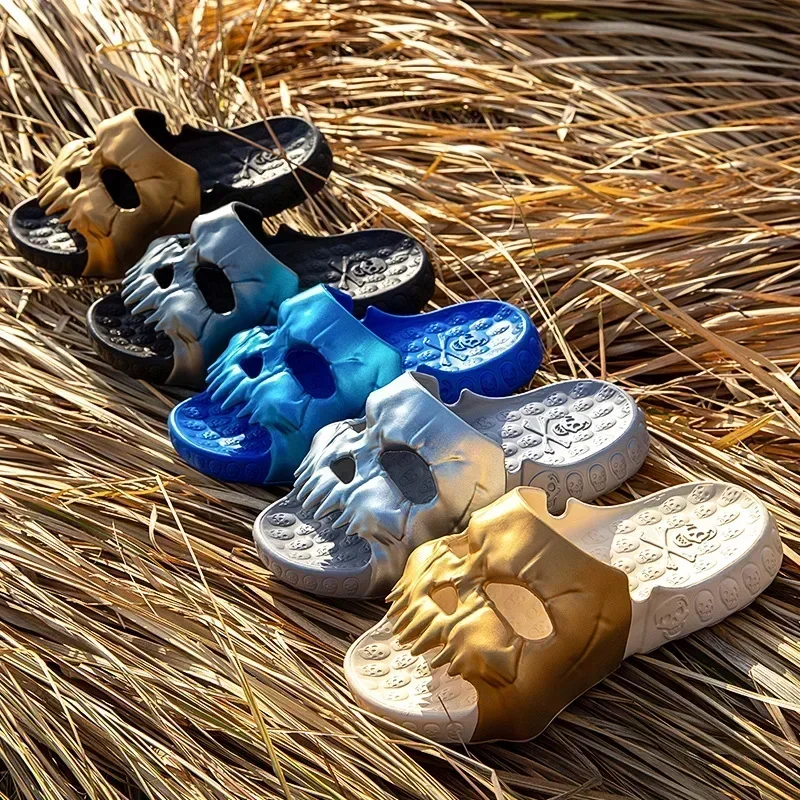 Letnie męskie klapki z czaszką – Men'S Shoes Cloud recenzja i cena